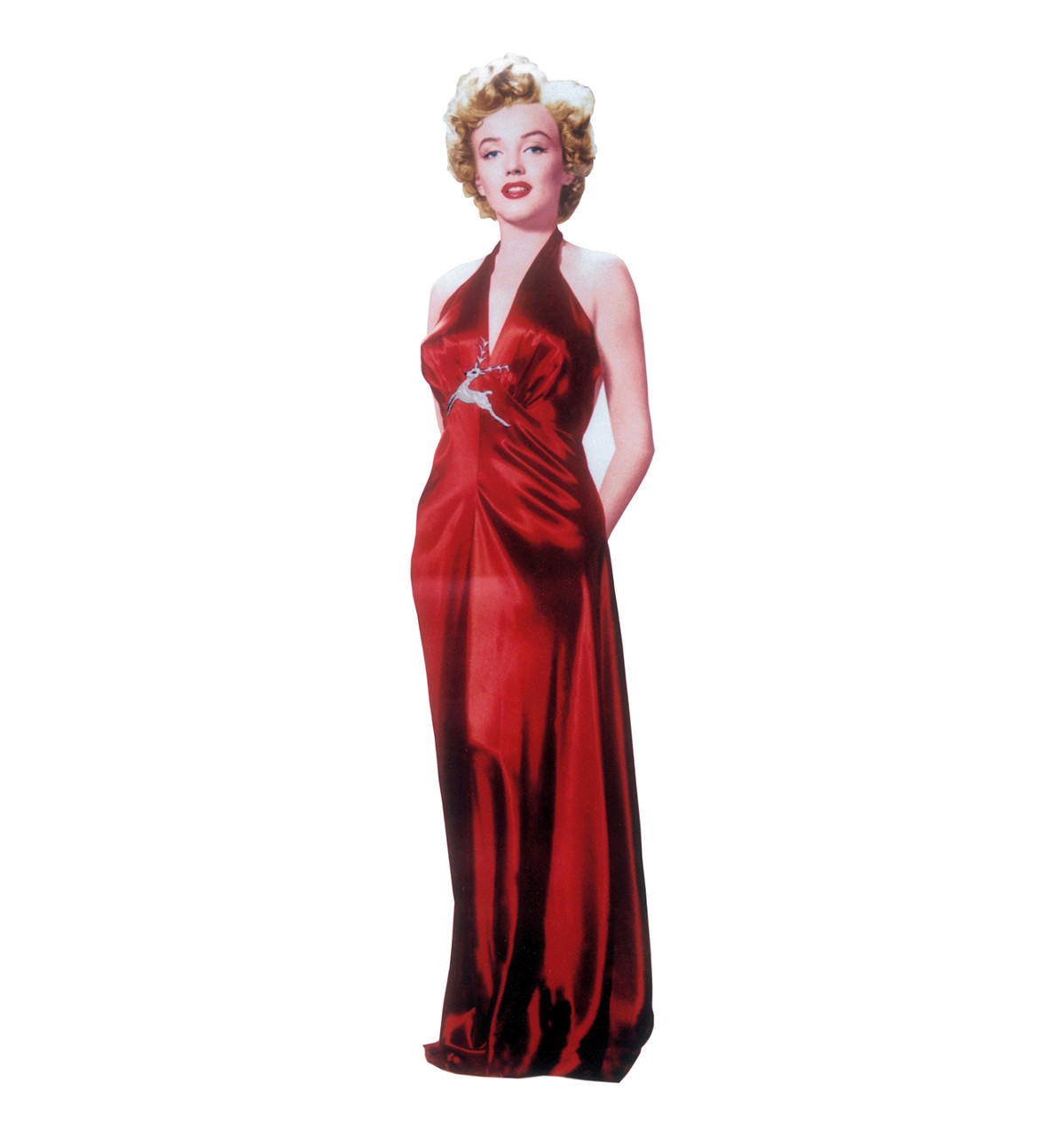 Life-size Marilyn Monroe-Red Gown Cardboard Cutout